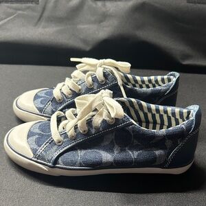 Coach Blue and White Women's Sneakers